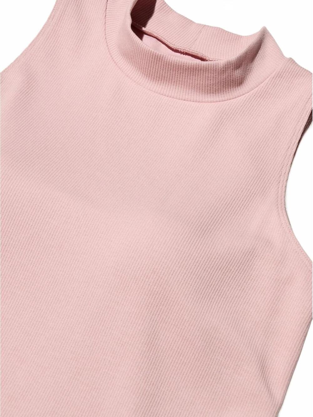 Uniqlo AIRism Built-In Bra Sleeveless Dress Midi NWT Pink XS - Picture 4 of 6